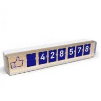 Smiirl Social Media Counter - Facebook - 7 Digit